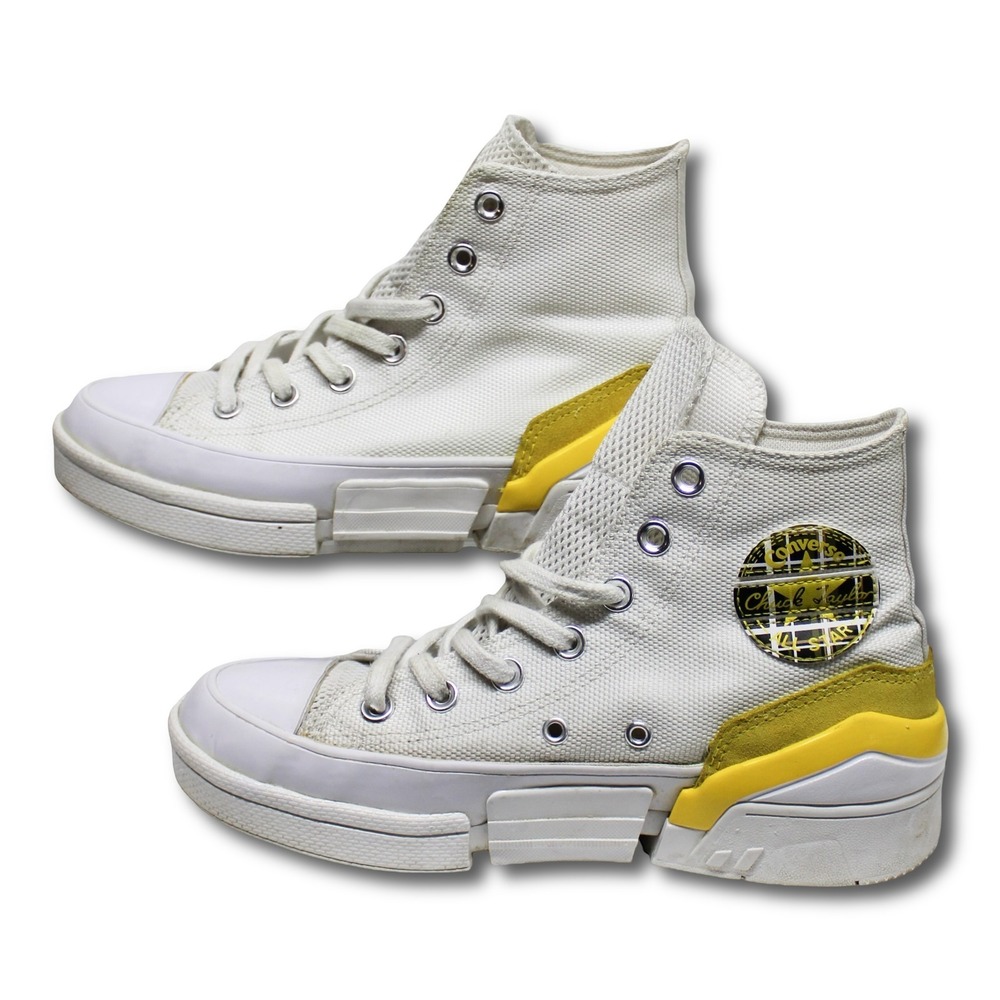 Converse CPX70 High Top‎ Sneakers White Yellow Women's Size 7